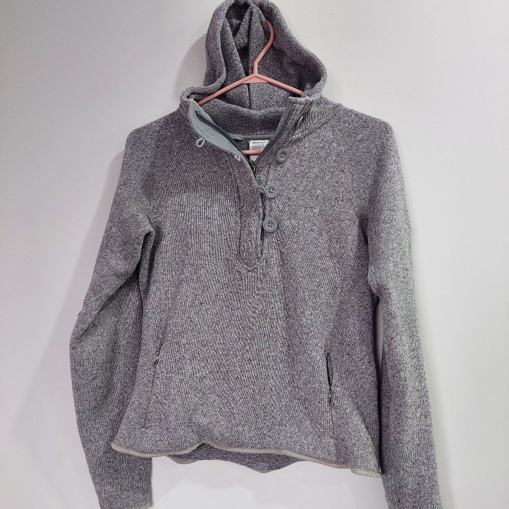 The North Face Toggle Zipper/Button Crescent Sunset Sweater Hoodie XS